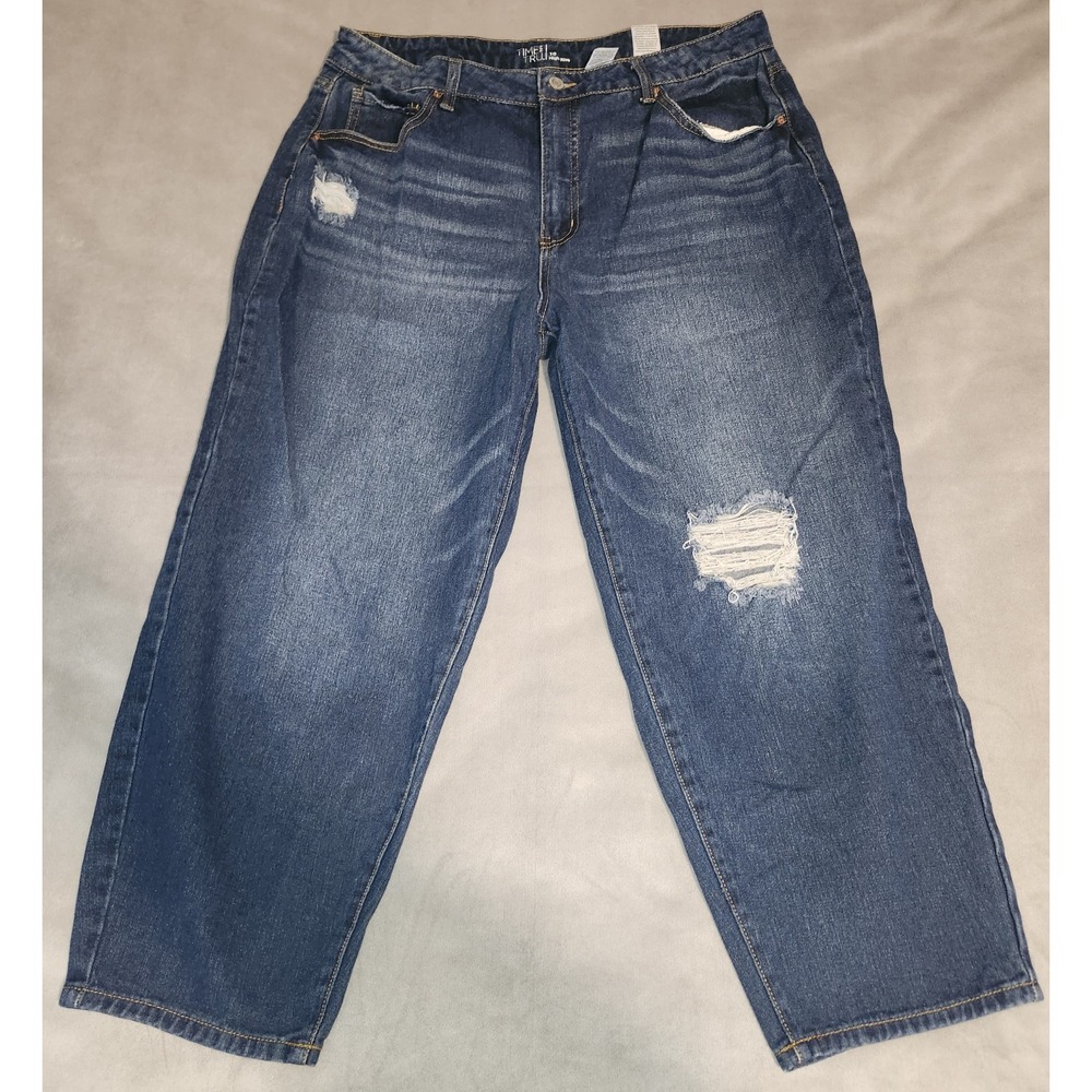Time and Tru High Rise Distressed Jeans – Women's Size 16